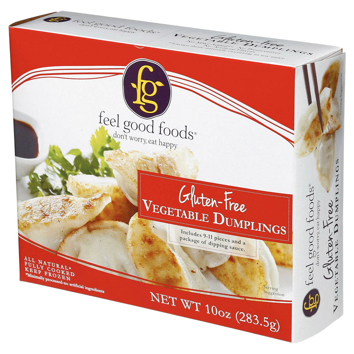 slide 3 of 6, Feel Good Foods Gluten Free Chicken Potstickers, 10 oz