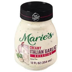 Maries Dressing Creamy Italian Garlic - 12 Fl. Oz.