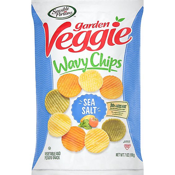 slide 1 of 10, Sensible Portions Garden Veggie Chips Sea Salt - 7 Oz, 7 oz