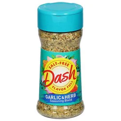 Dash Seasoning Blend Salt Free Garlic & Herb - 2.5 Oz