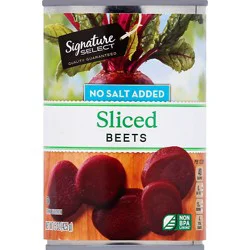 Signature Select No Salt Added Sliced Beets Can - 15 Oz
