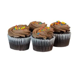 Bakery Cupcake Chocolate With Chocolate Buttercream 4 Count - Each