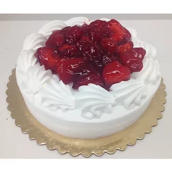 Bakery Cake Strawberry Boston Fresh White - Each