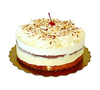 slide 1 of 1, Bakery Cake 8 Inch 1 Layer Coconut With White Icing - Each, 
