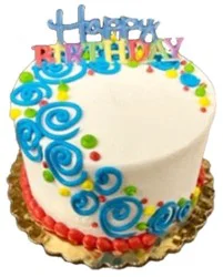 Bakery Cake Baby 5 Inch White - Each