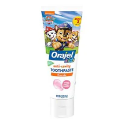 Orajel Kids Paw Patrol Natural Fruity Bubble Flavor Anti Cavity Fluoride Toothpaste - 4.2 Oz