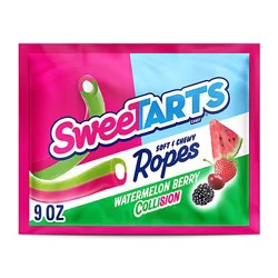 Sweetarts Watermelon Berry Collision Ropes Candy - 9 Oz.
