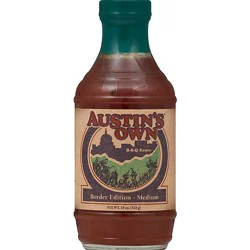 Austins Own Sauce Bbq Border Edition Medium - 18 Oz
