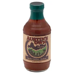 Austins Own Sauce Bbq Border Edition Medium - 18 Oz