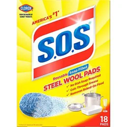 S.o.s Steel Wool Soap Pads - 18 Count
