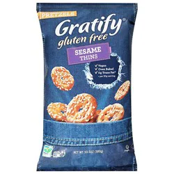 Gratify Pretzels Gluten Free Thins Sesame Seed - 10.5 Oz
