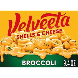 Velveeta Shells & Cheese Broccoli With Shell Pasta Cheese Sauce & Broccoli Florets - 9.4 Oz