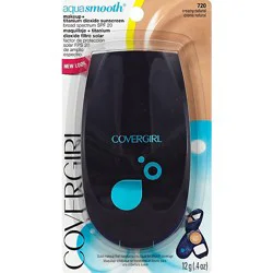 Covergirl Aquasmooth Makeup + Sunscreen Spf 20 Creamy Natural 720 - 0.4 Oz