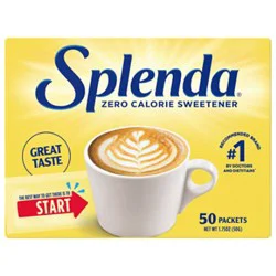 Splenda Sweetener No Calories Packets - 50 Count