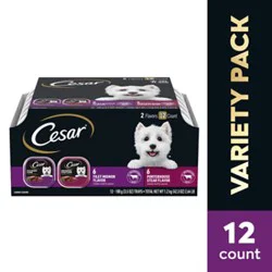 Cesar Classic Loaf In Sauce Filet Mignon/porterhouse Steak Soft Wet Dog Food Vp 12 Count - 3.5 Oz