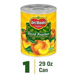 Del Monte Peaches Sliced In Heavy Syrup - 29 Oz