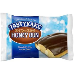 Tastykake Boston Creme Honey Bun Creme Filled And Chocolate Iced Pastry - 5 Oz