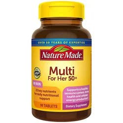 Nature Made Multivitamins Tablets Multi For Her 50+ - 90 Count