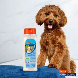 Hartz Ultraguard Flea & Tick Rid Shampoo For Dogs Vanilla Fragrance Bottle - 18 Fl. Oz.