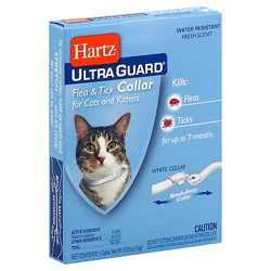 Hartz Mountain Cat Flea Collar White - Each