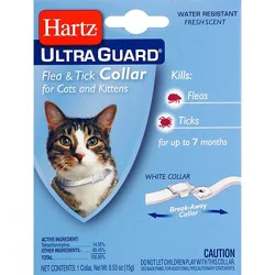 Hartz Mountain Cat Flea Collar White - Each
