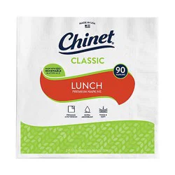 Chinet Napkins All Occasion Classic White Wrapper - 90 Count