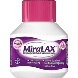Miralax Powder For Constipation Relief 7 Dose - 4.1 Oz