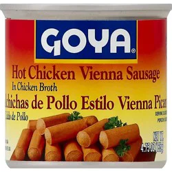 Goya Vienna Sausage Chicken Hot Can - 4.75 Oz