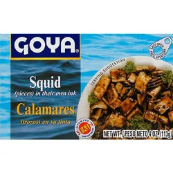Goya Squid Pieces In Their Own Ink Box - 4 Oz