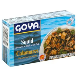 Goya Squid Pieces In Their Own Ink Box - 4 Oz
