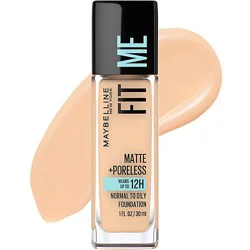 Maybelline Fit Me Matte + Poreless Liquid Foundation Makeup Classic Ivory - 1 Fl. Oz.
