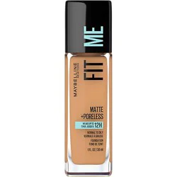 Maybelline Fit Me Matte + Poreless Liquid Foundation Makeup Toffee - 1 Fl. Oz.