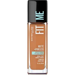 Maybelline Fit Me Matte + Poreless Liquid Foundation Makeup Cappuccino - 1 Fl. Oz.