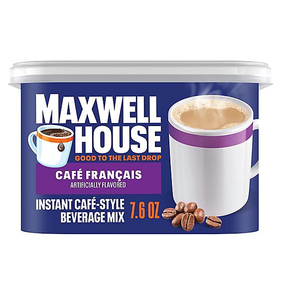 slide 1 of 1, Maxwell House International Caf Francais Cafe Style Instant Coffee Beverage Mix Canister - 7.6 Oz, 7.6 oz