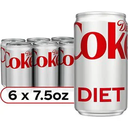 Diet Coke Soda Pop Cola - 6-7.5 Fl. Oz.