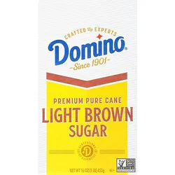 Domino Premium Pure Cane Light Brown Sugar - 1 Lb