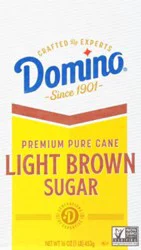 Domino Premium Pure Cane Light Brown Sugar - 1 Lb