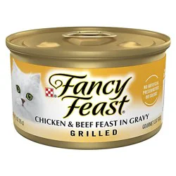 Fancy Feast Grilled Chicken & Beef Cat Wet Food - 3 Oz