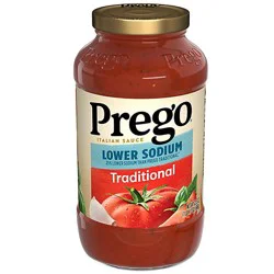 Prego Traditional Lower Sodium Pasta Sauce - 23.5 Oz