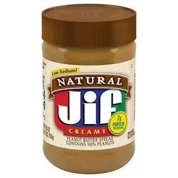 Jif Natural Peanut Butter Creamy - 28 Oz