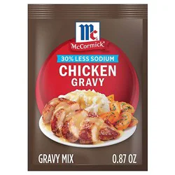 Mccormick 30% Less Sodium Chicken Gravy Mix - 0.87 Oz