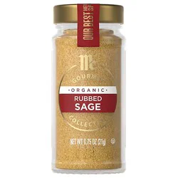 Mccormick Gourmet Organic Rubbed Sage - 0.75 Oz
