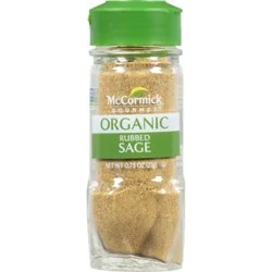 Mccormick Gourmet Organic Rubbed Sage - 0.75 Oz