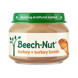 Beech-Nut Stage 1 Turkey & Turkey Broth Baby Food - 2.5 Oz