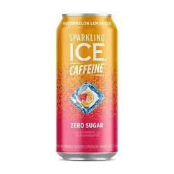 Sparling Ice + Caffeine Watermelon Lemonade Sparkling Water - 16 Fl Oz