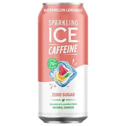 Sparling Ice + Caffeine Watermelon Lemonade Sparkling Water - 16 Fl Oz