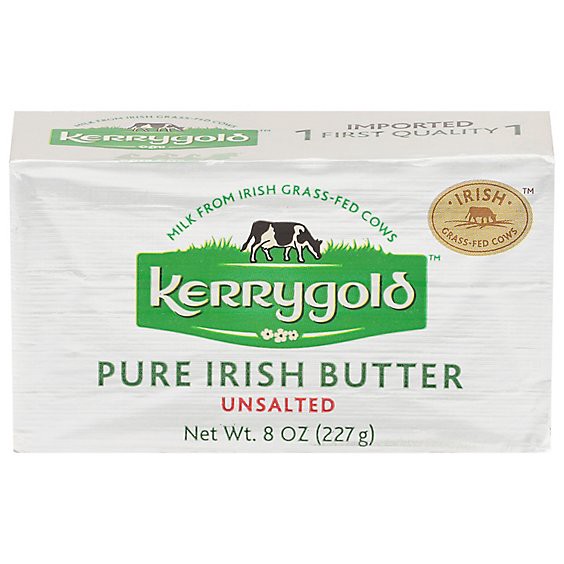 slide 1 of 1, Kerrygold Butter Pure Irish Unsalted - 8 Oz, 8 oz