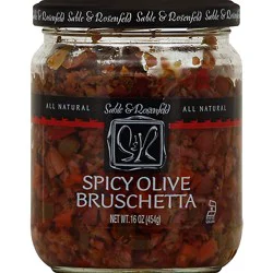 Sable & Rosenfeld Bruschetta Olive Spicy - 16 Oz