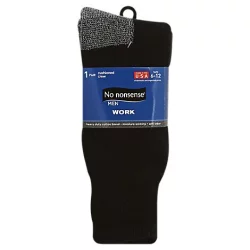 No Nonsense Mens Work Sock Black 6 12 - Each