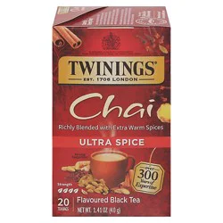 Twinings Of London Black Tea Chai Ultra Spice - 20 Count